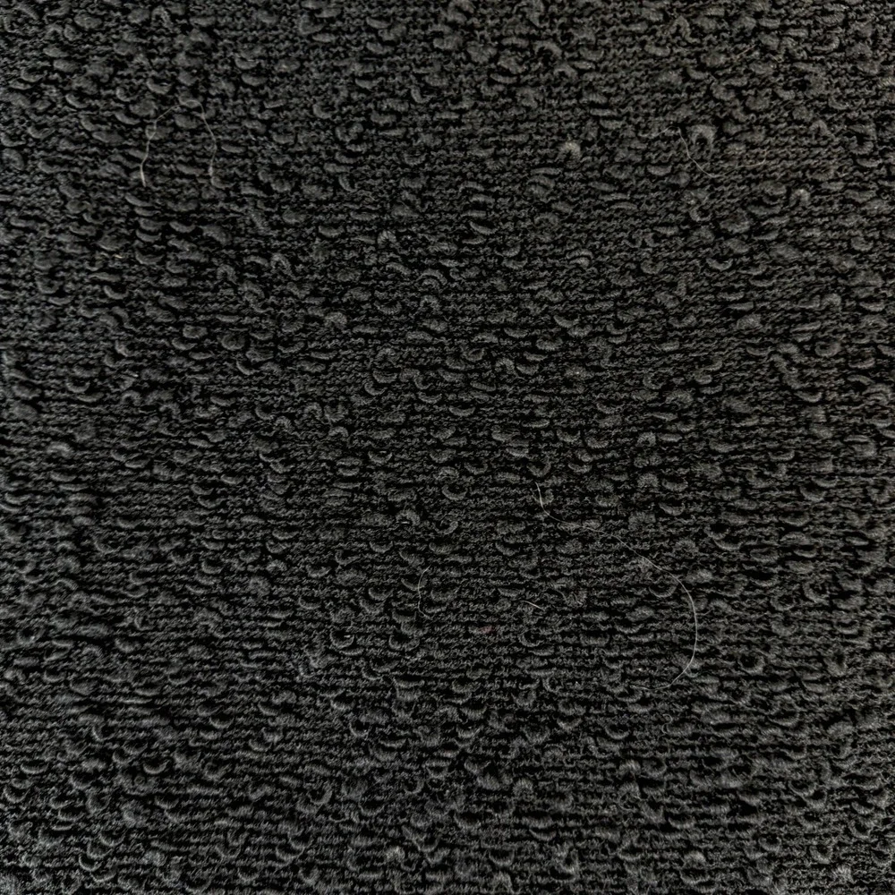 St. John Black Textured‎ Knit Boucle Tweed Fringe Trim Pencil Skirt Size 2 - Picture 10 of 14